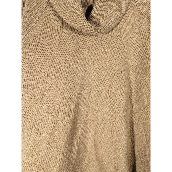 Talbots Women Camel Long Sleeve Cowl neck Sweater Size XL Petite - Picture 3 of 5